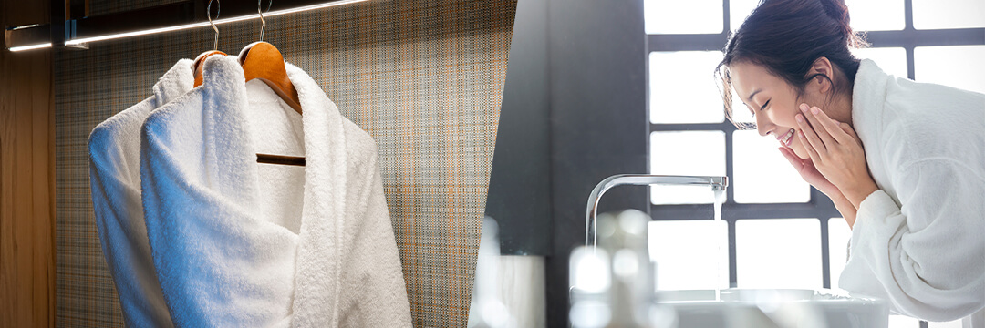 バスローブのリネンサプライ・業務用クリーニング